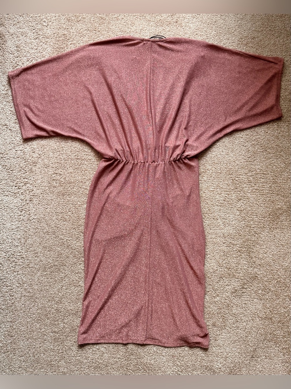 Gibsonlook Jennifer Drape Midi Dress in Mauve - Picture 8 of 8